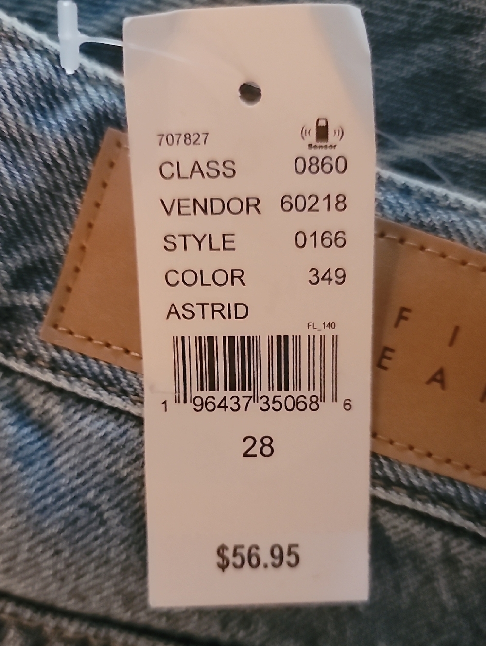 NWT Pacsun Low Rise Baggy Jeans In Astrid Size 28 - Picture 6 of 7